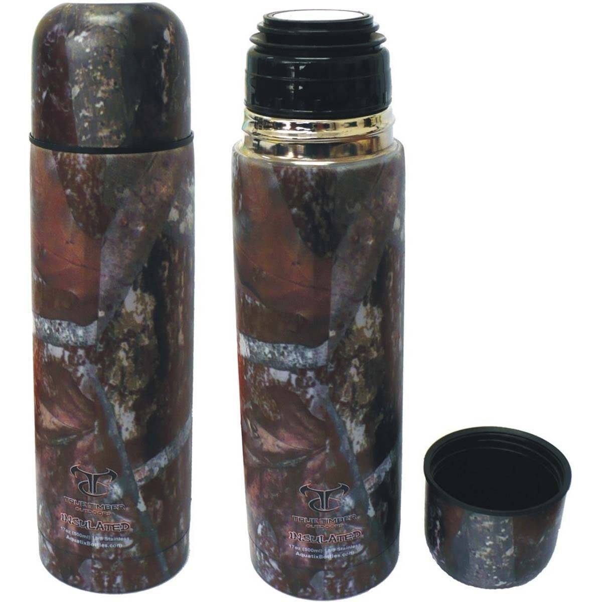 Aquatix Bullet True Timber 25 ounce Water Bottle (True Timber CamoCapacity 25 ouncesDimensions 3.25 inches diameter x 11.5 inches tallWeight 1.25 pounds )