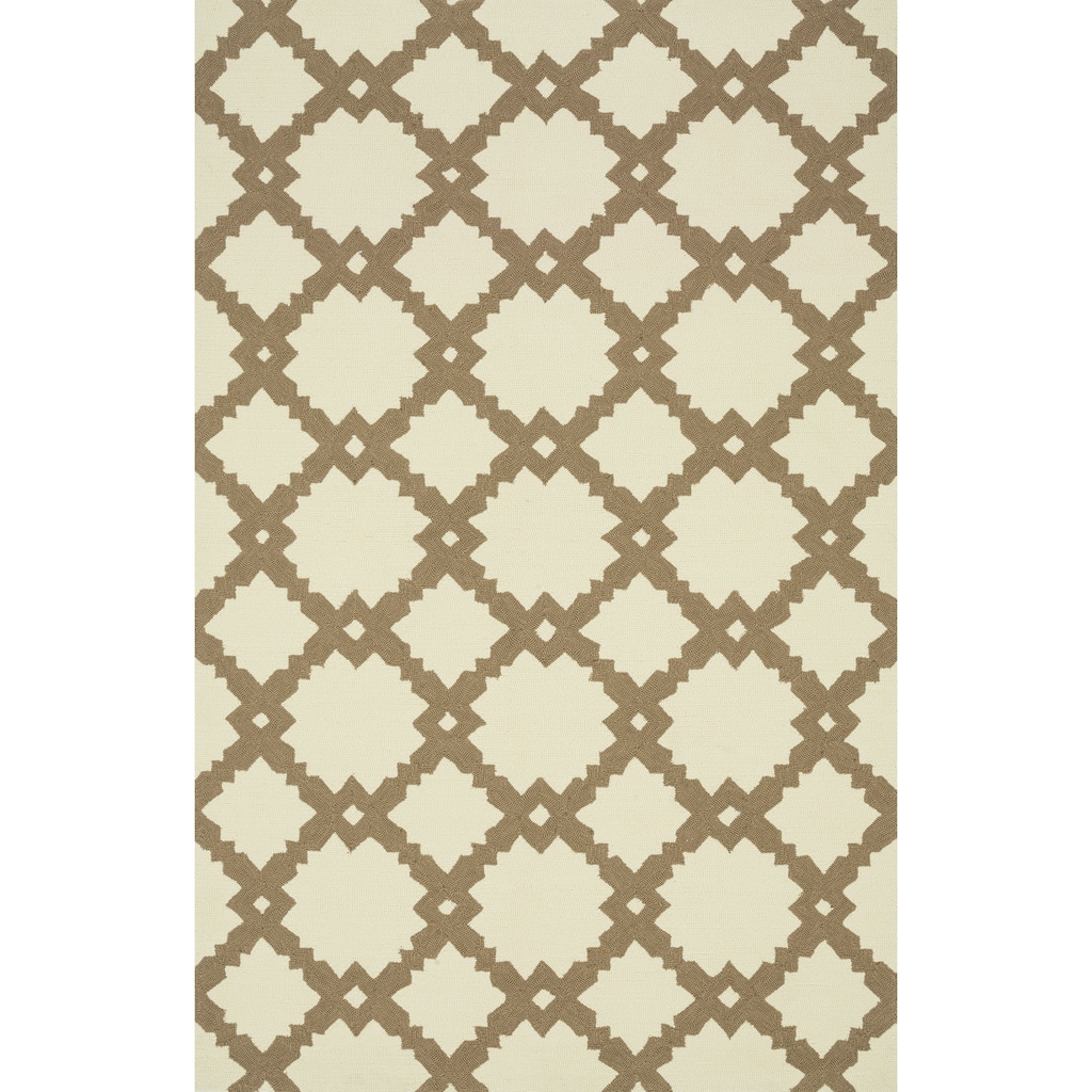 Alexander Home Capri Geometric Hand-hooked Indoor/ Outdoor Rug