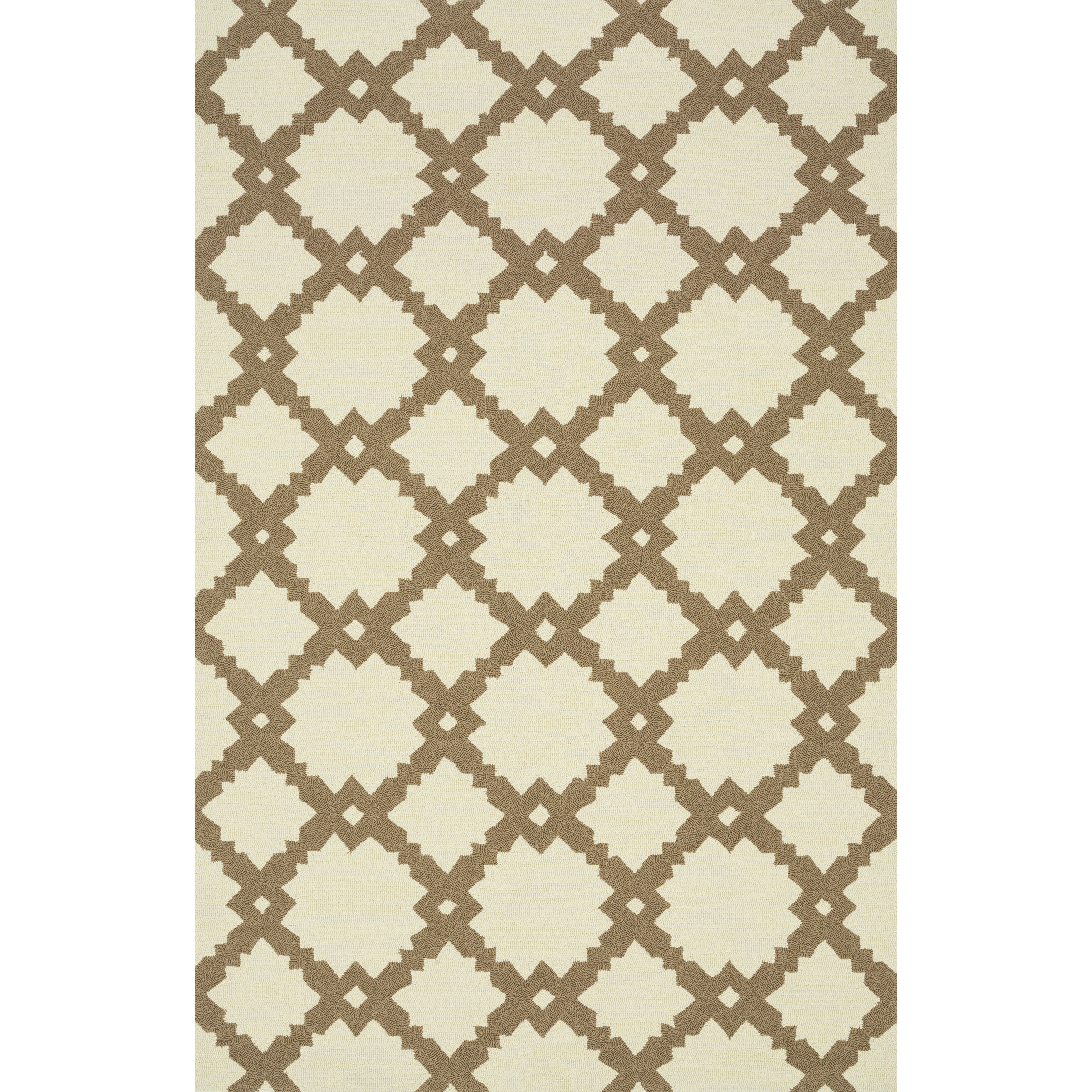 Alexander Home Capri Geometric Hand-hooked Indoor/ Outdoor Rug