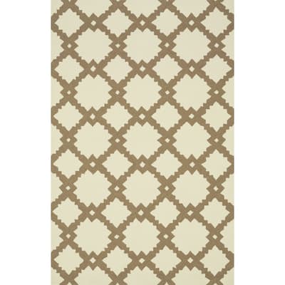 Alexander Home Capri Geometric Hand-hooked Indoor/ Outdoor Rug