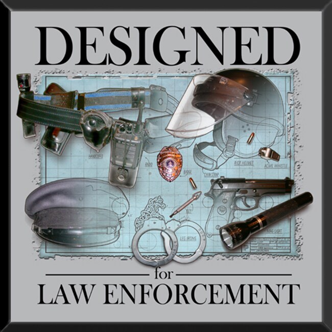 Sagebrush Fine Art Jim Baldwin Designed For Law Enforcement Wood Plaque Grey Size Mini