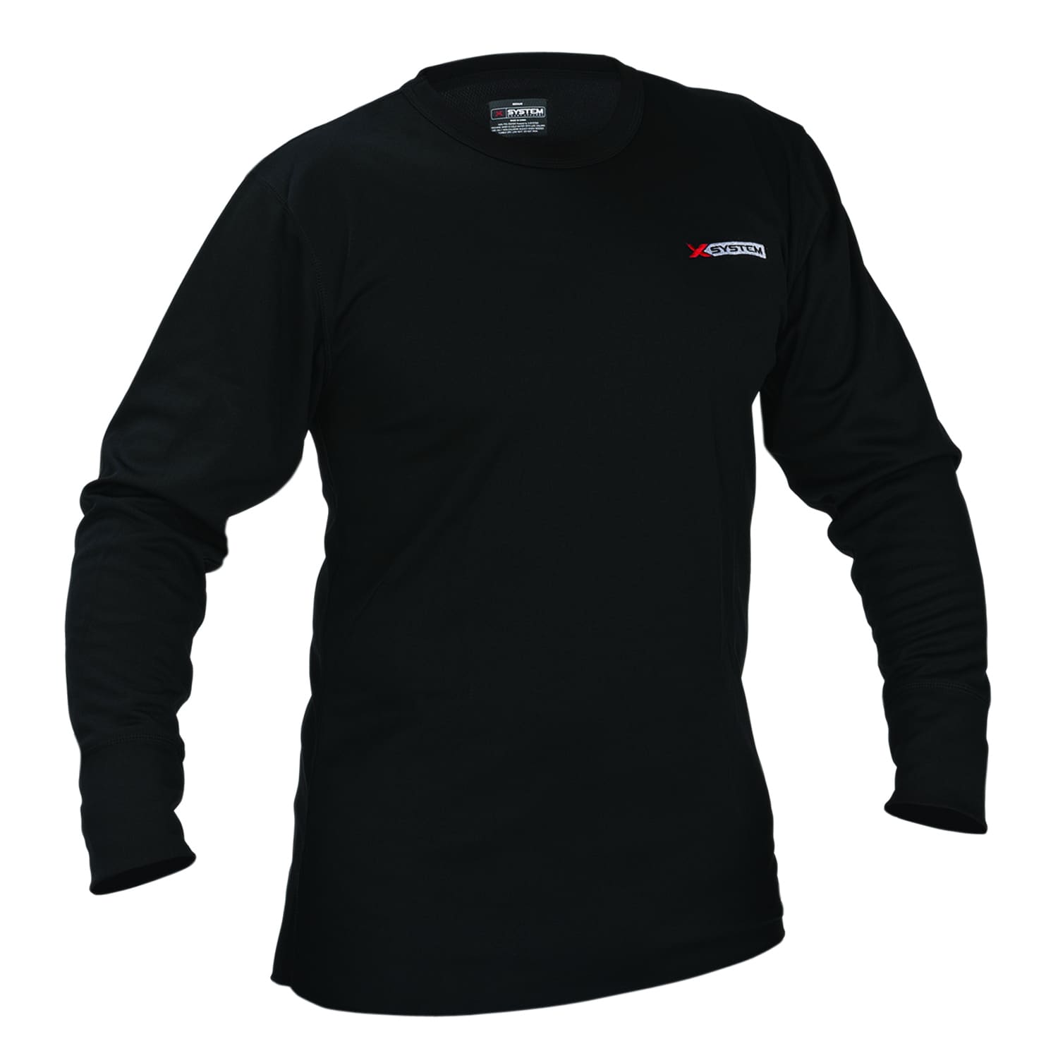 X system Mens Black Lightweight Crew Neck Top