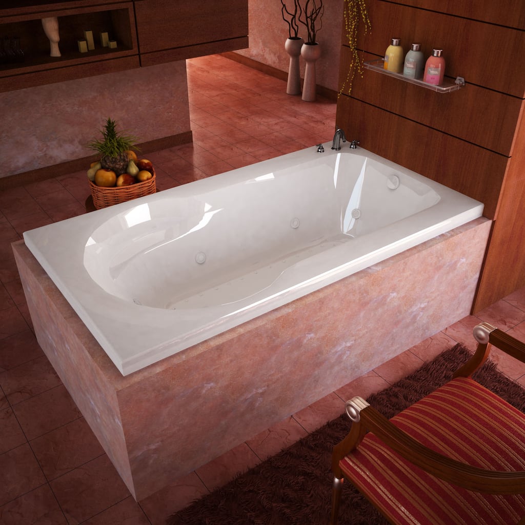 Zeus 32x60-inch Acrylic Air and Whirlpool Jetted Drop-in Bathtub - 32x60