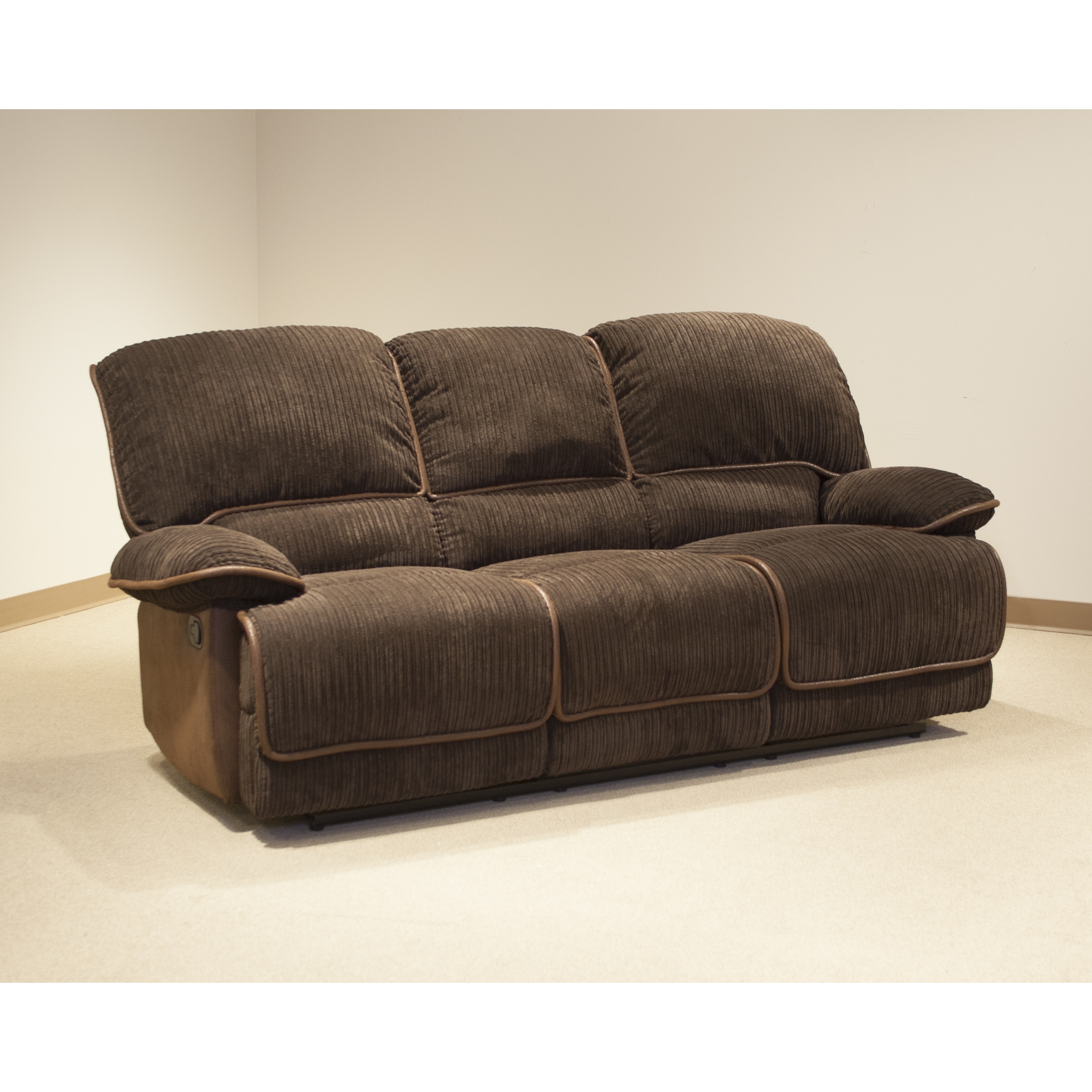 Reggie Denver Chocolate Reclining Sofa