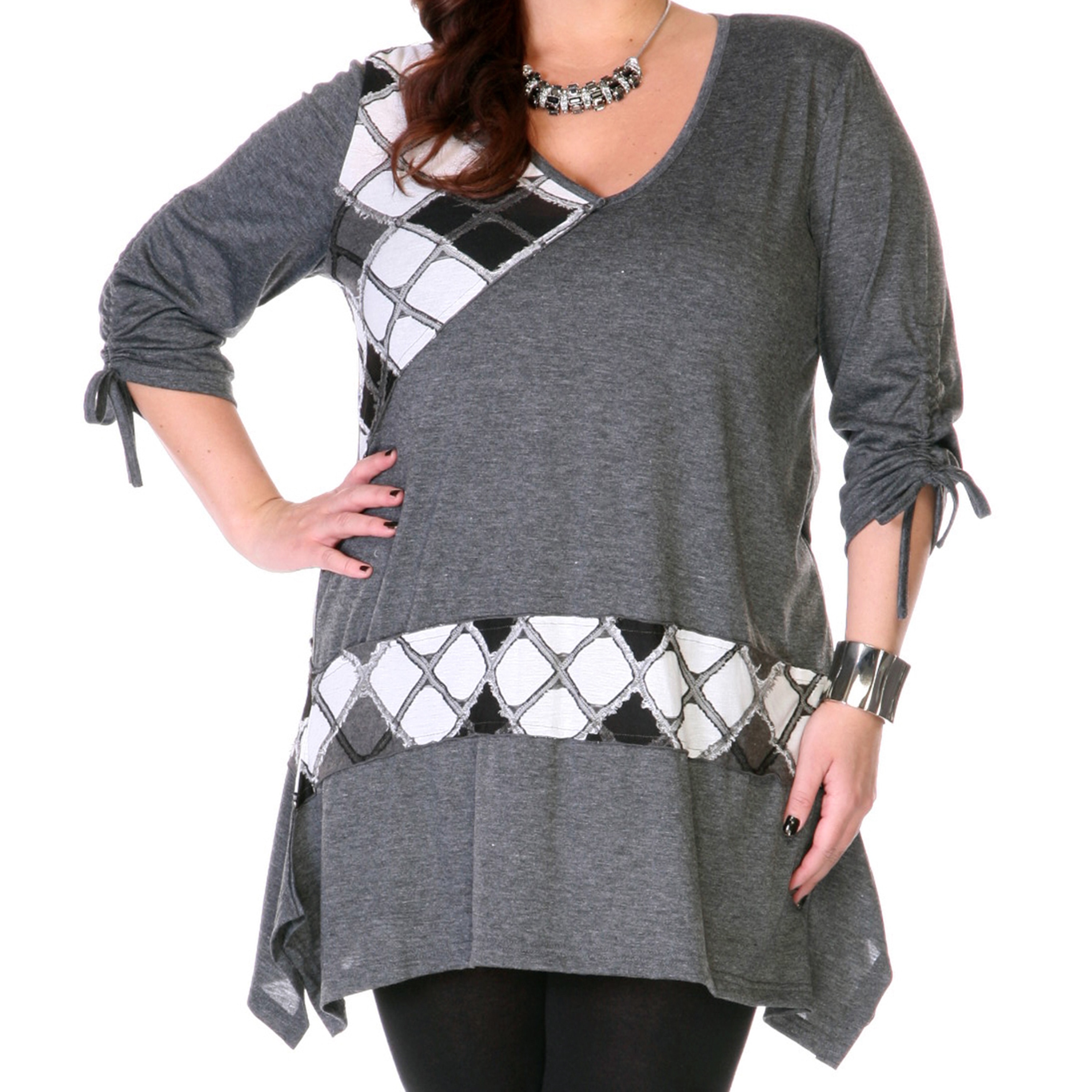 women's plus size argyle sweaters