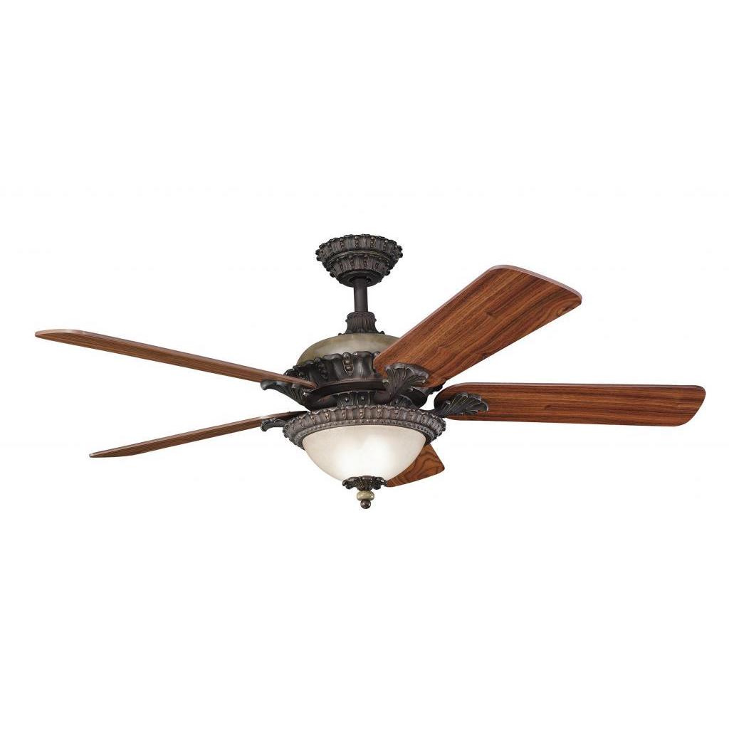 Traditional Colton Bronze Ceiling Fan And Light Kit