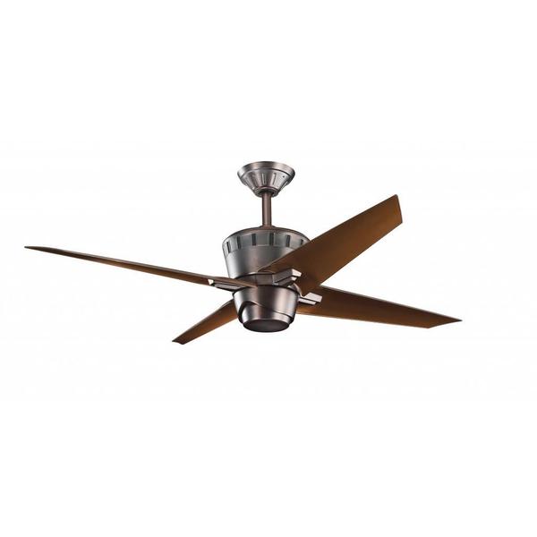 Shop Contemporary Oilbrushed Bronze Ceiling Fan and Light Kit Free Shipping Today Overstock