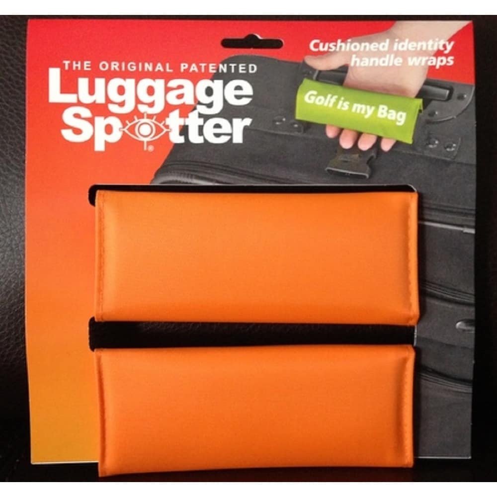 Original Patented Bright Orange Luggage Spotter (set Of 2) (PinkMaterials 600 denier polyesterDimensions 6 inches x 5.5 inches )