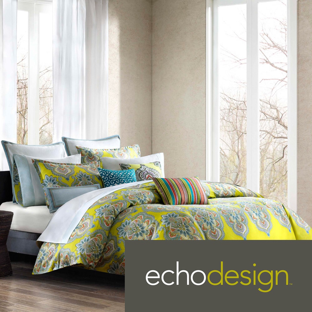 Echo Rio Cotton 3 piece Duvet Cover Set