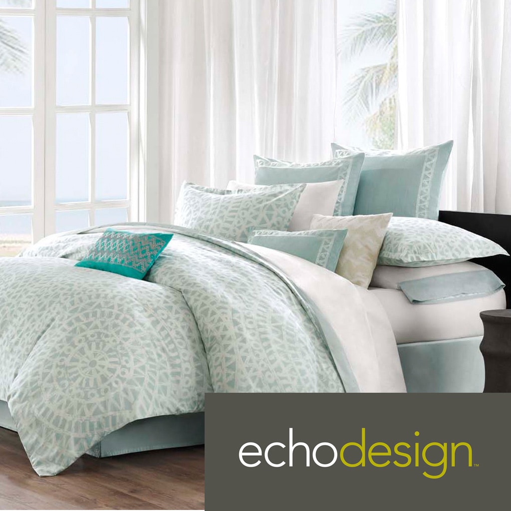 Echo Mykonos 300 Thread Count Cotton 3 piece Comforter Set