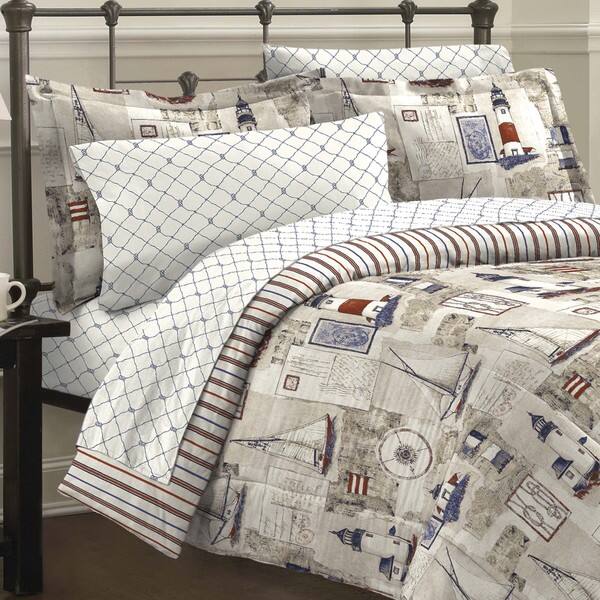 Shop Cape Cod 7 Piece Bed In A Bag With Sheet Set Free Shipping