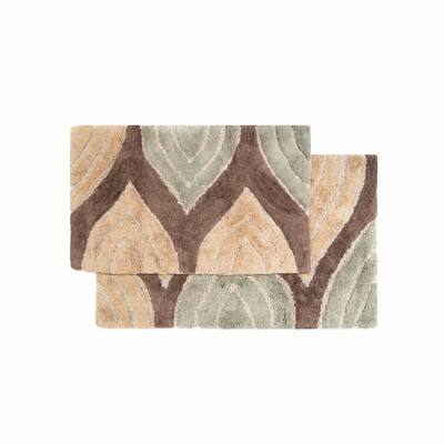 Chesapeake Davenport 2 pc. Bath Rug Set (21"x34" & 24"x40")