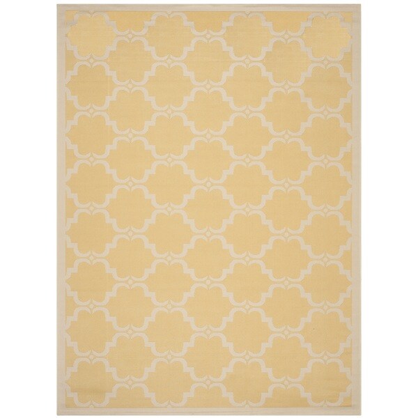 Safavieh Courtyard Moroccan Yellow/ Beige Indoor/ Outdoor Rug - 8' x 11'