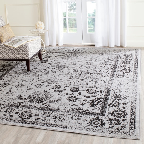 Safavieh Adirondack Vintage Distressed Grey / Black Rug - 8' x 10'