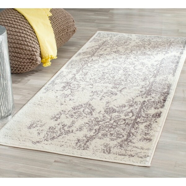 Safavieh Adirondack Vintage Distressed Ivory / Silver Rug - 2'6 x 8'
