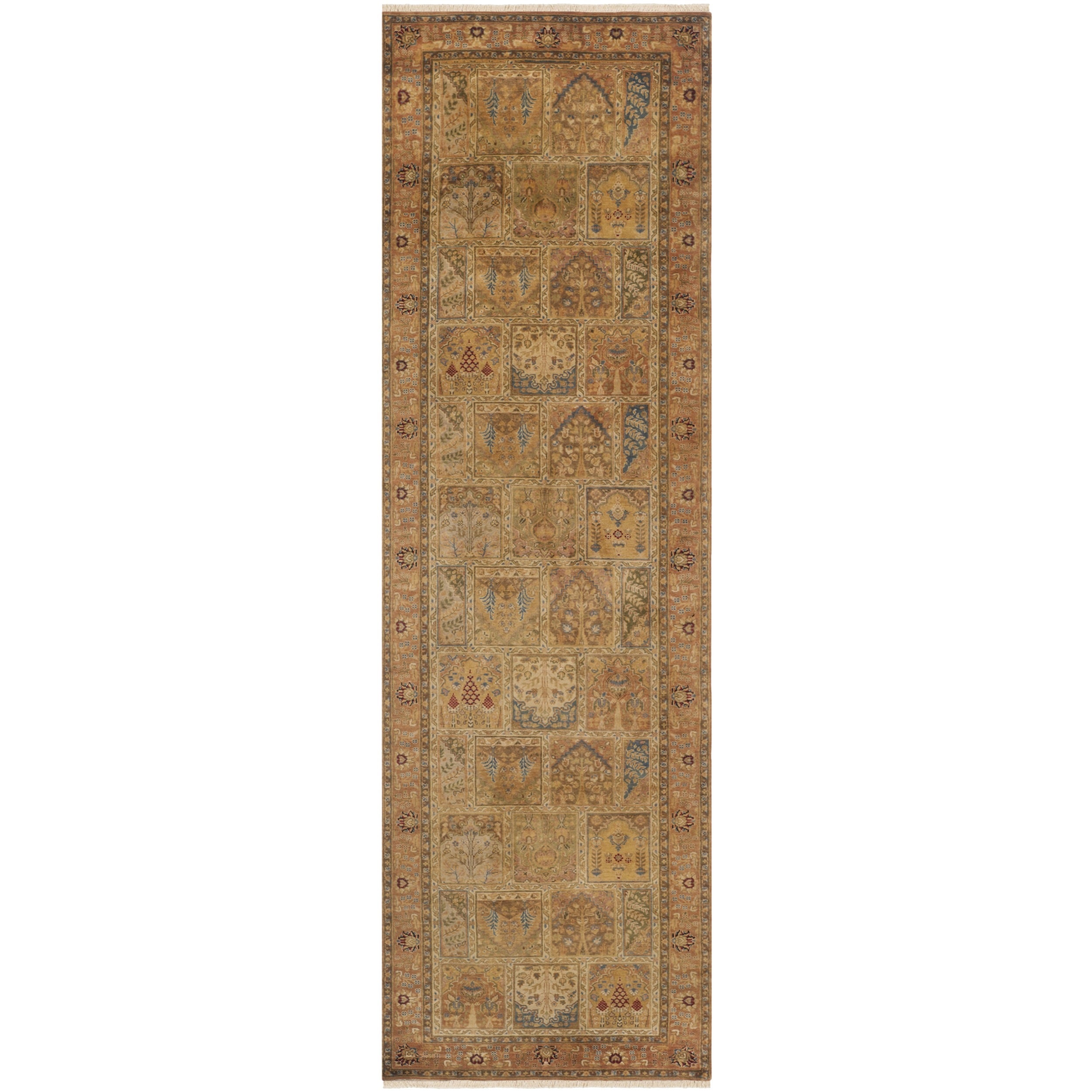 Safavieh Hand knotted Lavar Multi/ Rust Wool Rug (3 X 10)