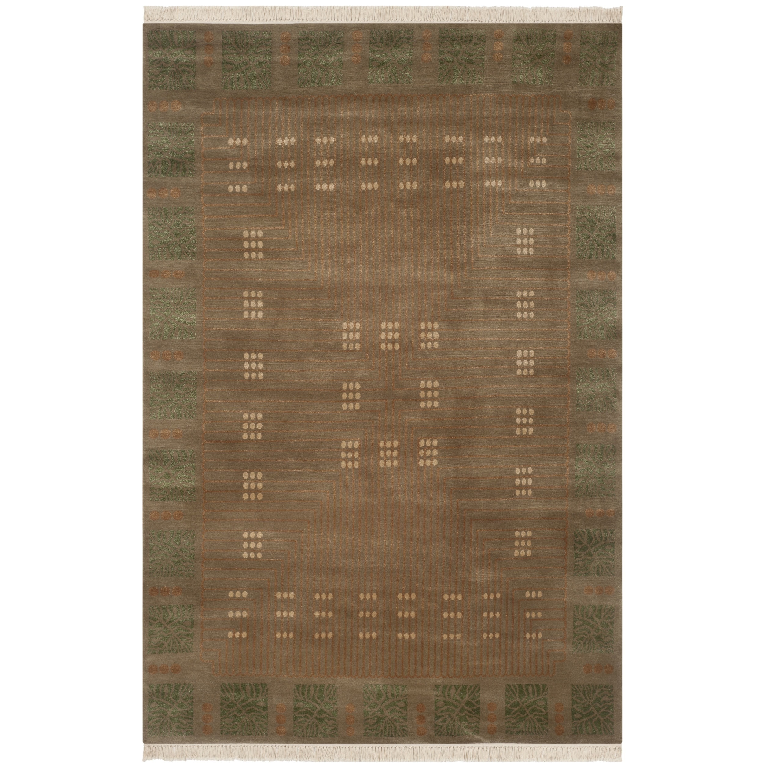 Safavieh Hand knotted Nepalese Multi Wool Rug (6 X 9)