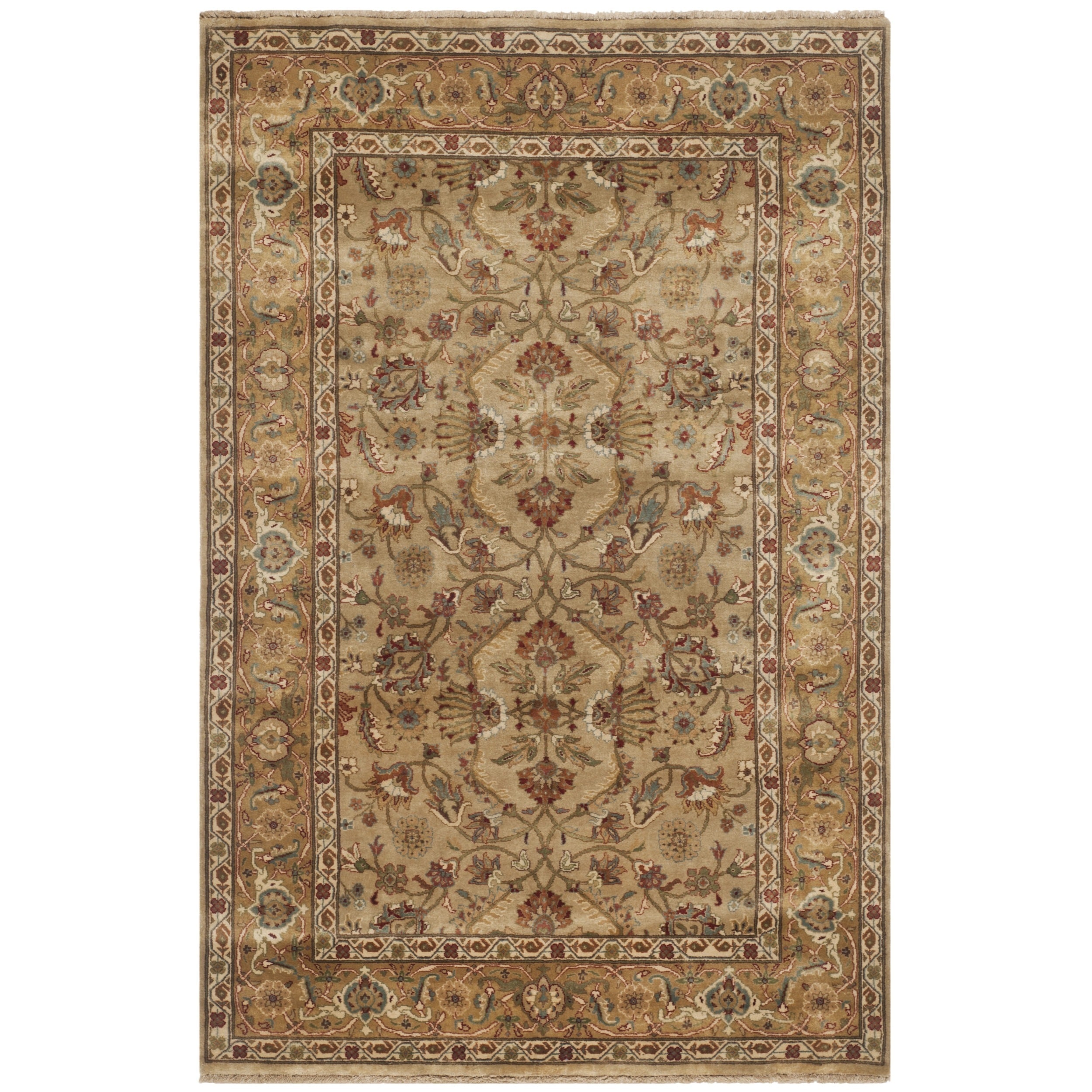 Safavieh Hand knotted Farahan Sarouk Ivory/ Gold Wool Rug (4 X 6)