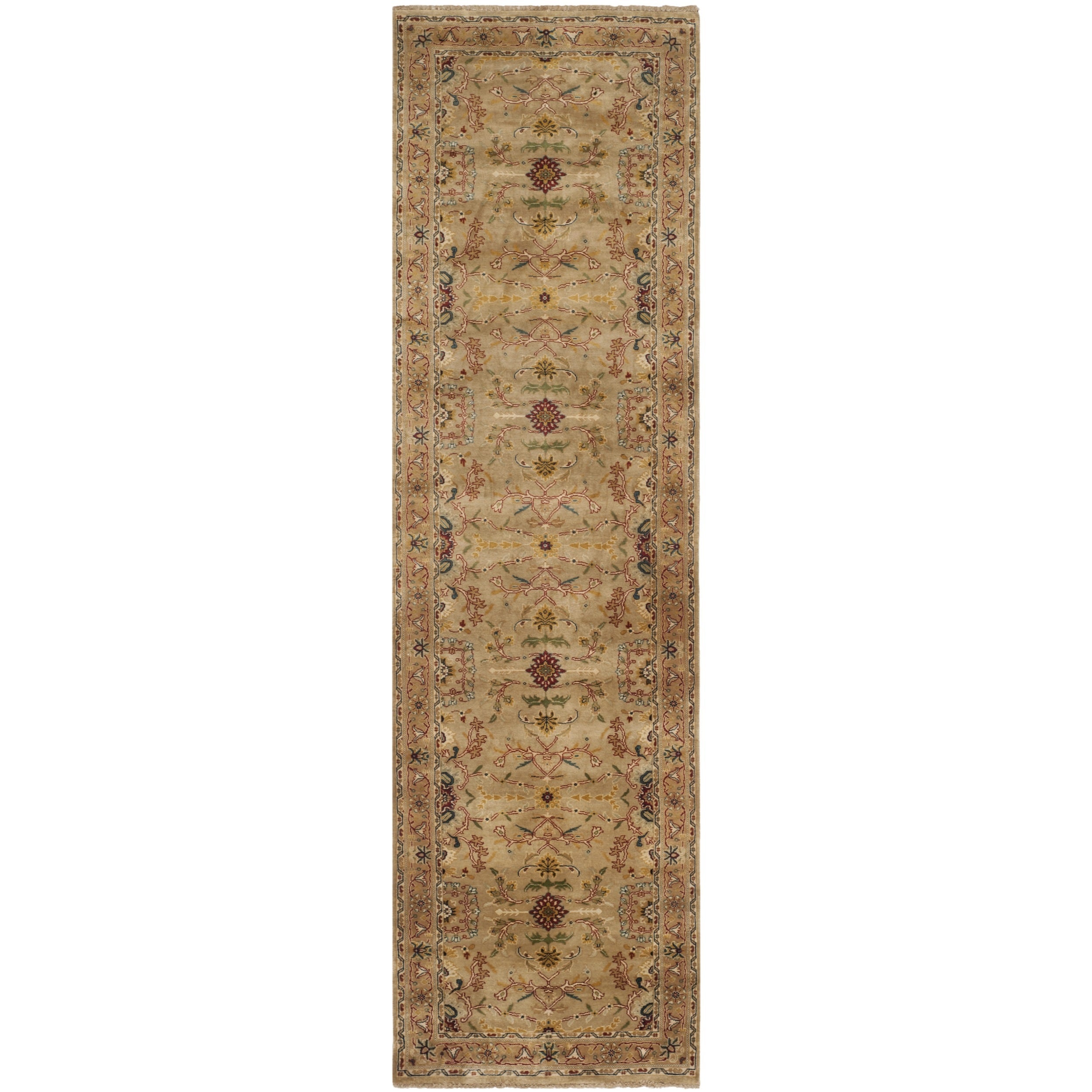 Safavieh Hand knotted Farahan Sarouk Ivory/ Gold Wool Rug (26 X 10)