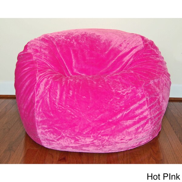 baby pink bean bag chair
