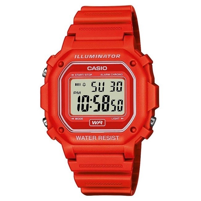 casio illuminator red
