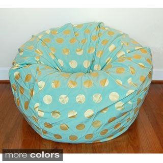 Turquoise Cheetah Animal Print Fur Plush 36 Wide Washable Large Bean Bag Chair Ahh Products