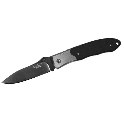 Camillus 6.75 inch Carbonitride Titanium Pristine Folding Knife (BlackBlade materials Carbonitride titaniumHandle materials G10 and stainless steelBlade length 3 inchesHandle length 3.75 inchesWeight 4 ouncesDimensions 6.86 inches long x .97 inch wi