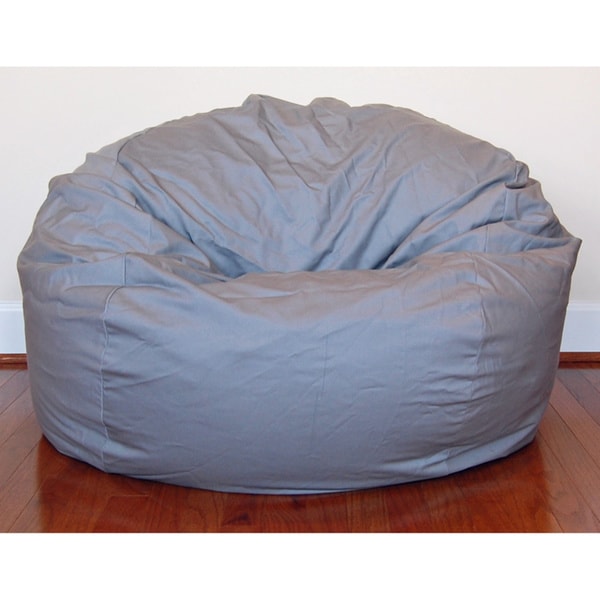 Light Grey Cotton Twill 36 Inch Washable Bean Bag Chair Free Light Grey Cotton Twill 36 Inch Washable Bean Bag Chair