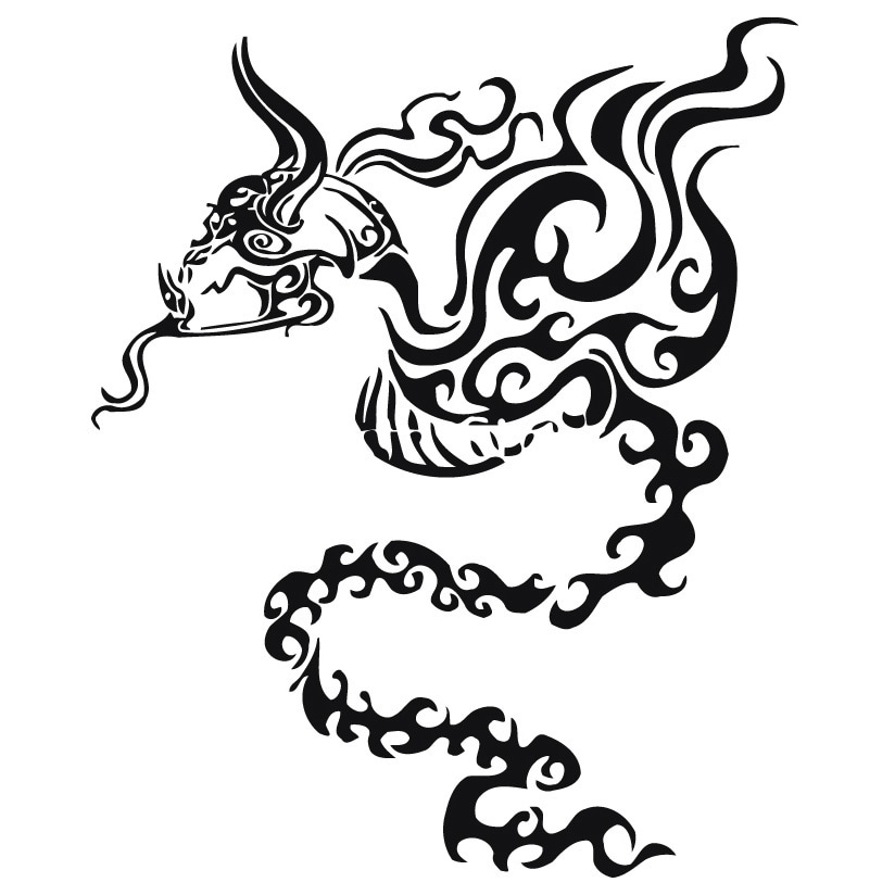 tribal snake drawings