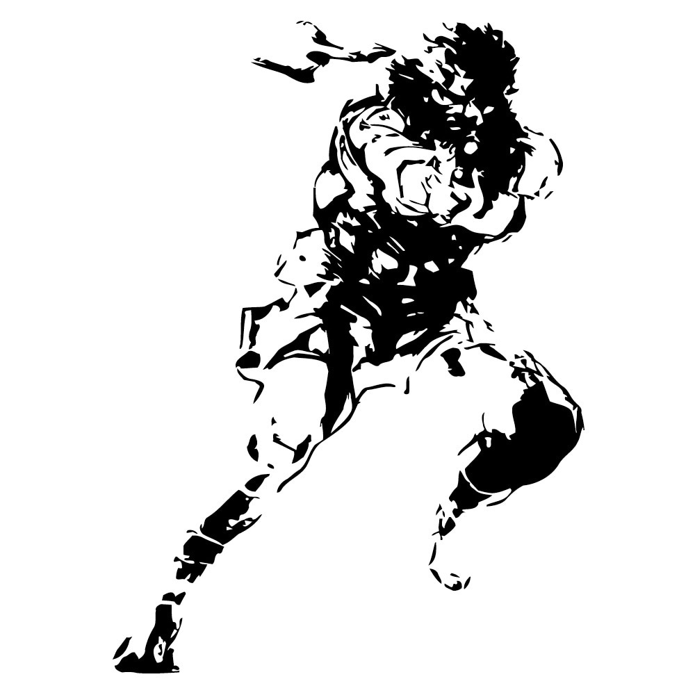 Ninja Warrior Speed Wall Art Decal (BlackEasy to apply with instructions includedDimensions 22 inches wide x 35 inches long )