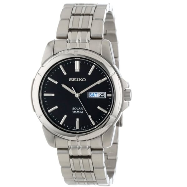 seiko solar day date watch