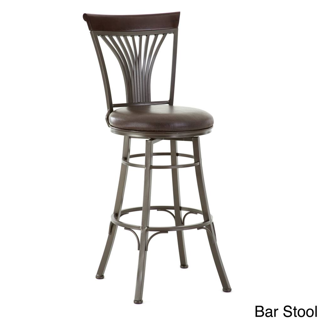 Carla 30-inch Metal Swivel Stool by Greyson Living