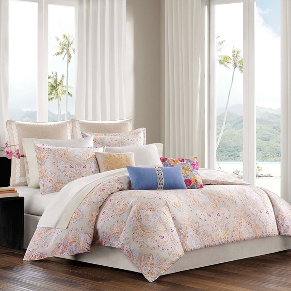 Echo Design Laila 4 piece Cotton Comforter Set with Optional Euro Sham Sold Separately