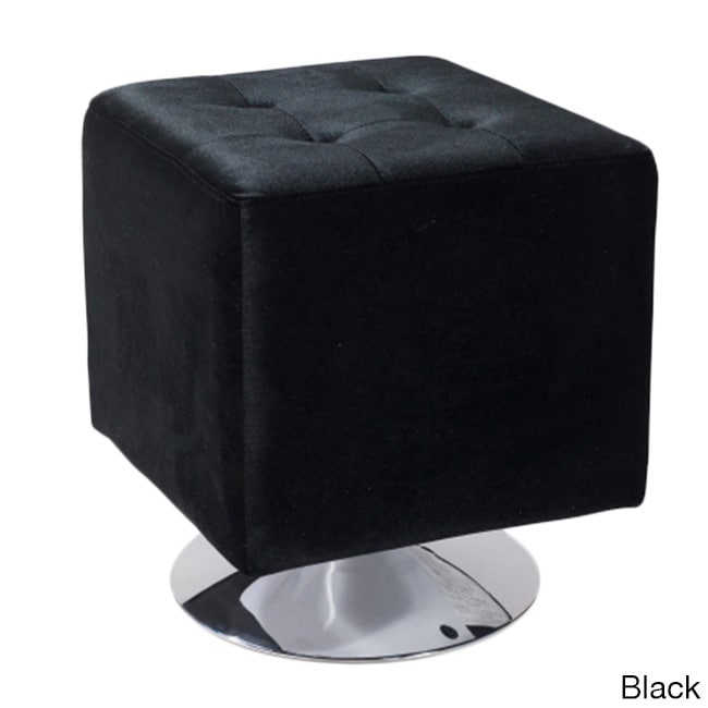 Pica Square Velvet Ottoman