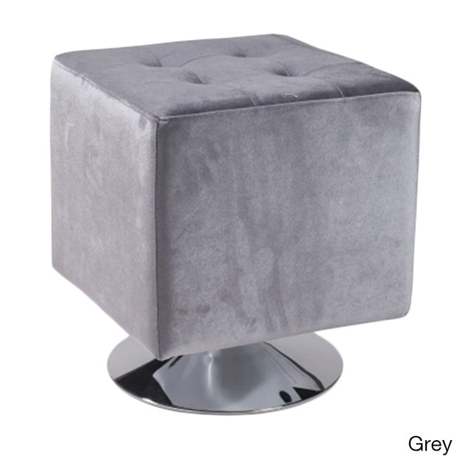 Pica Square Velvet Ottoman