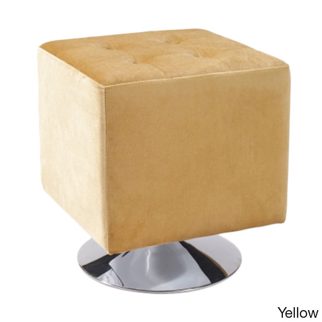 Pica Square Velvet Ottoman