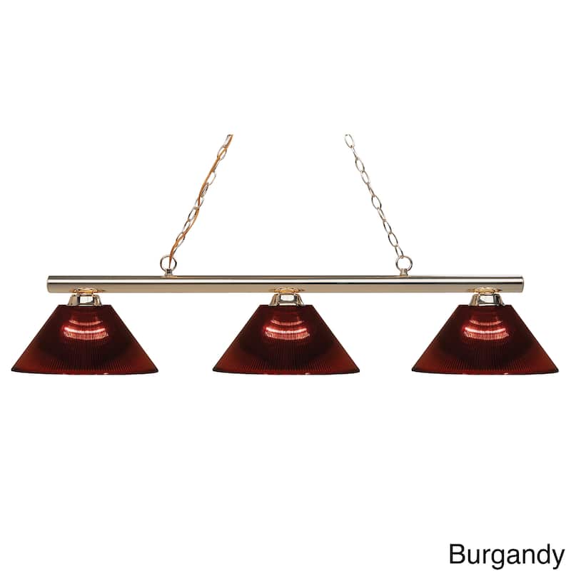 Avery Home Lighting Sharp Shooter 3-light Polished Brass Billiard Light