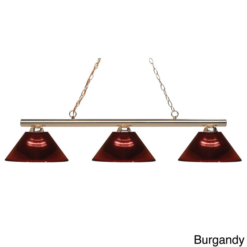 Avery Home Lighting Sharp Shooter 3-light Polished Brass Billiard Light