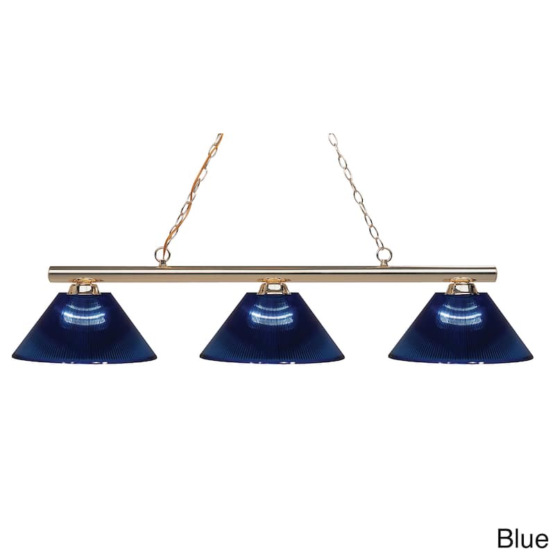 Avery Home Lighting Sharp Shooter 3-light Polished Brass Billiard Light