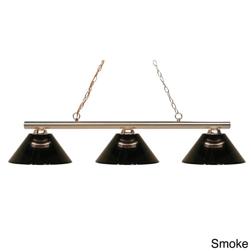 Avery Home Lighting Sharp Shooter 3-light Polished Brass Billiard Light