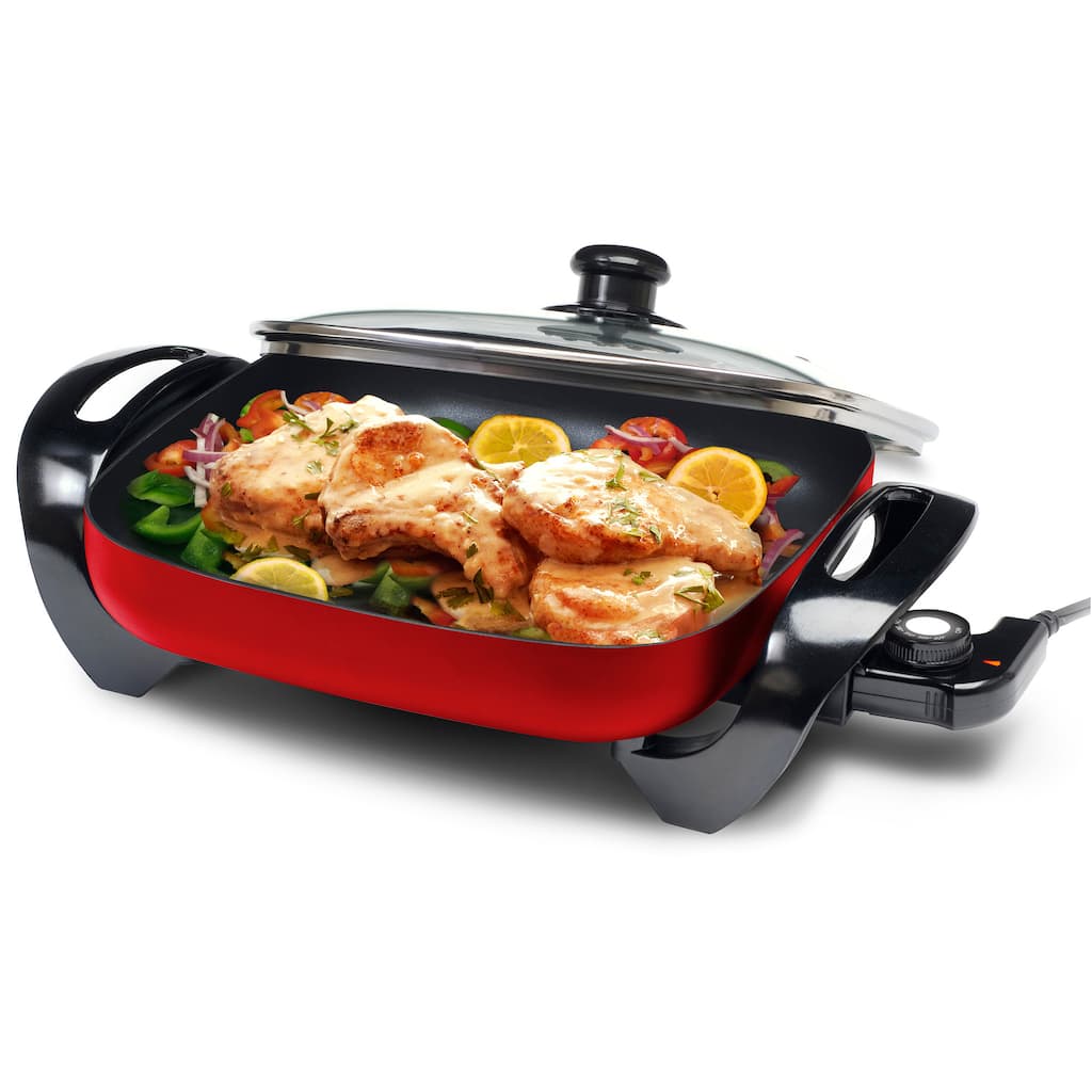 Gourmet Large 12-inch Nonstick Electric Skillet