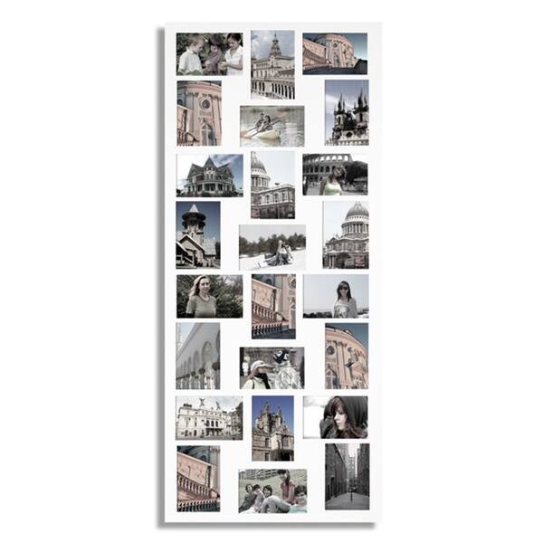 White 24-opening Collage Picture Frame