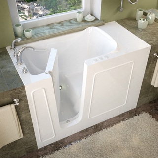 Walk-In Tubs - Shop The Best Deals For May 2017 MediTub 26x53-inch Left Drain White Soaking Walk-In Bathtub