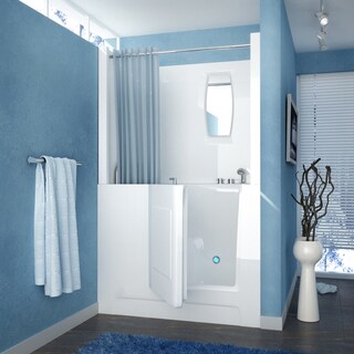 MediTub Drain White Soaking Walk-In Bathtub