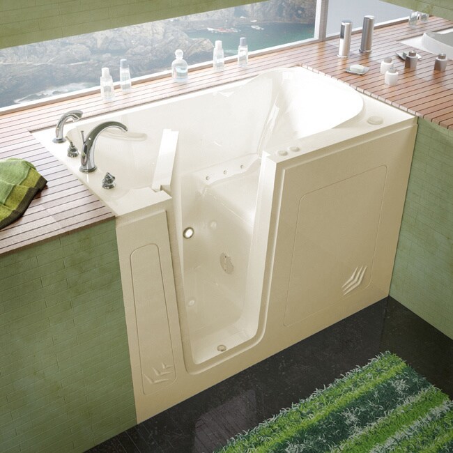 Details About Meditub 30x54 Inch Left Drain Biscuit Air Jetted Walk In