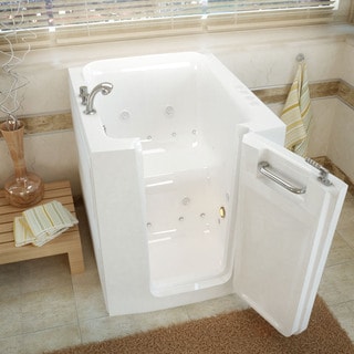Walk-In Tubs - Shop The Best Deals For May 2017  MediTub 32x38-inch Right Door White Whirlpool & Air Jetted Walk-In Bathtub