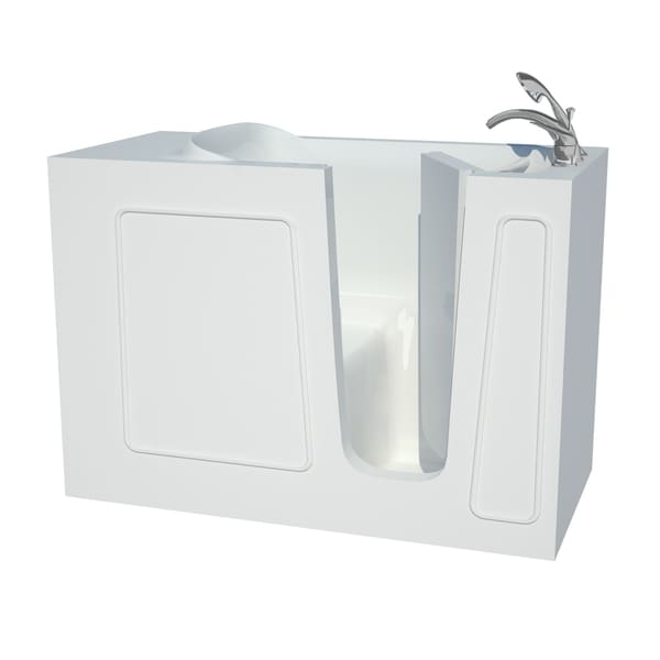 Explorer Series 26x53 Right Drain White Soaker Walk in Bathtub