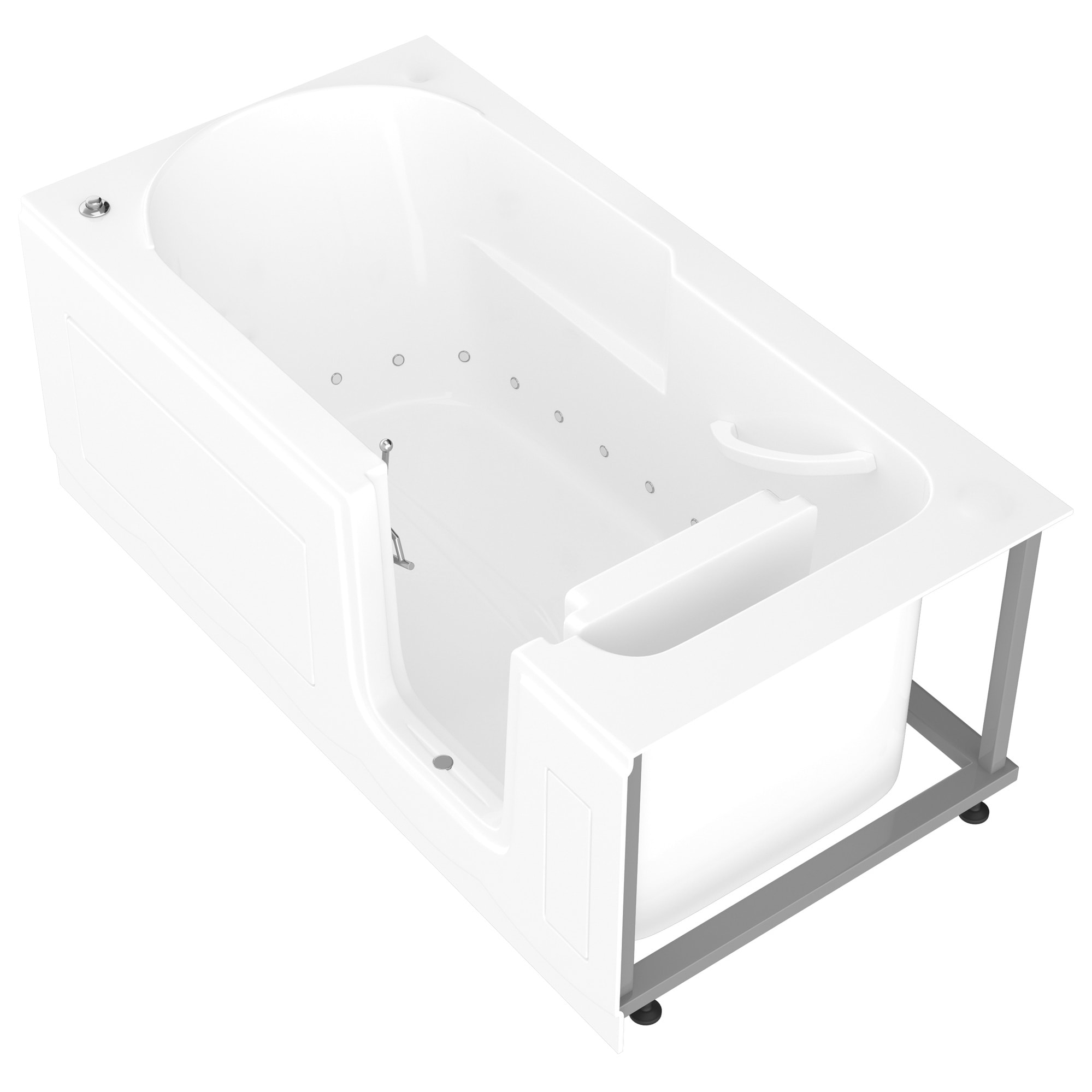 Mountain Home 30x60 Right Drain White Air Therapy Step In Bathtub