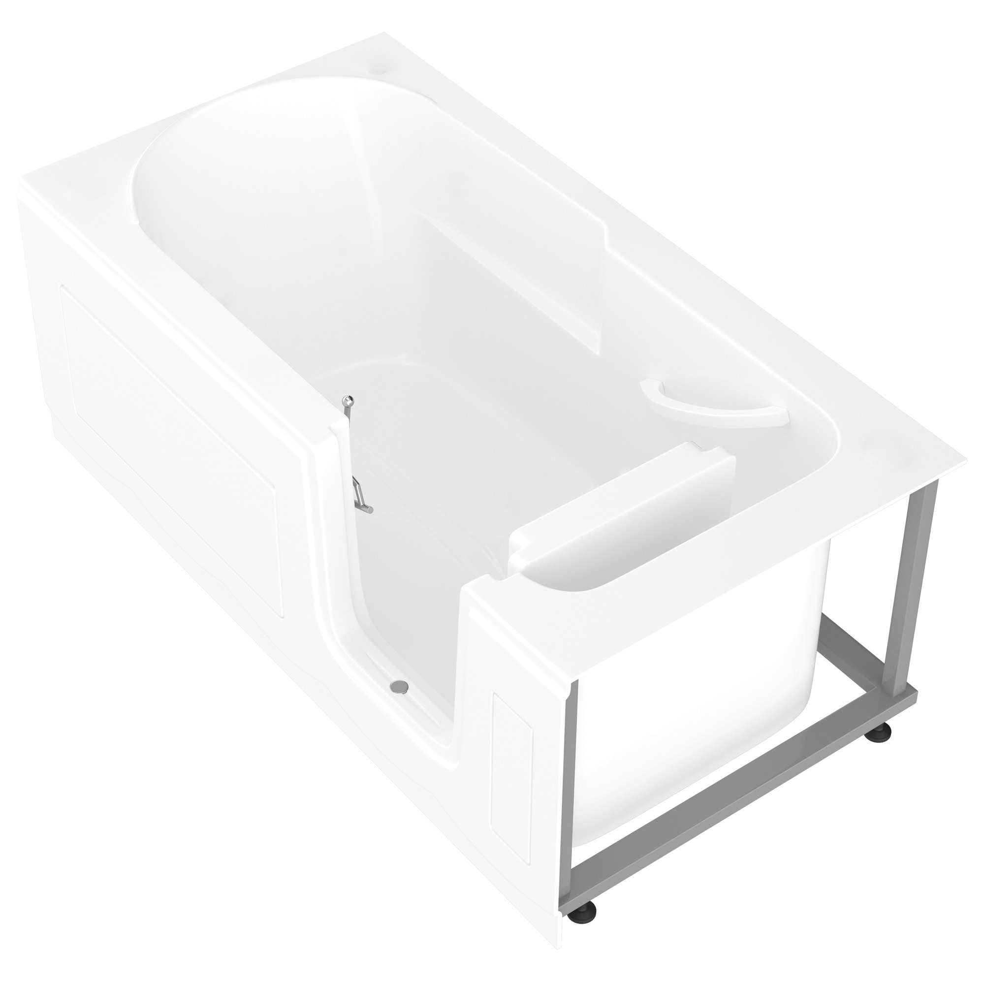 Mountain Home 30x60 Right Drain White Soaker Step In Bathtub