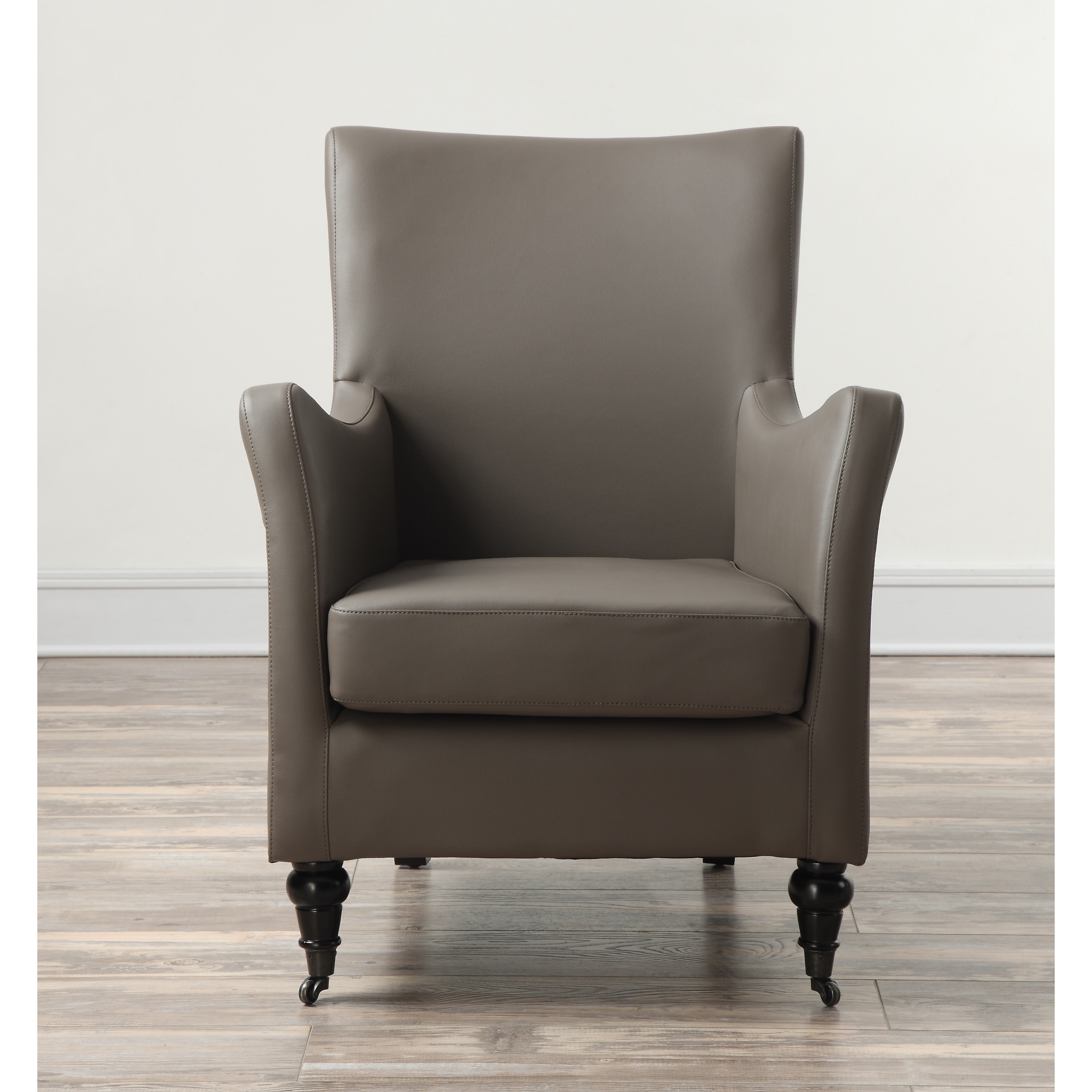 Carlyle Desert Grey Leather Chair